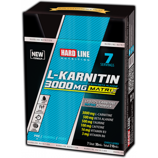 L-Karnitin Matrix 3000 Mg Limon 7 Adet (30 Ml)